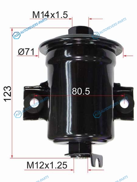 ST-23300-19295 Фильтр топливный TOYOTA COROLLALEVINSPRINTER 4AFE EFE 91-00