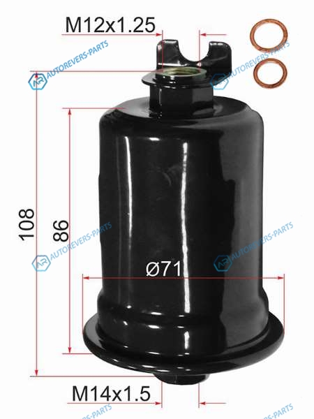 ST-23300-79355 Фильтр топливный TOYOTA CORONACARINA 34SFE 92-
