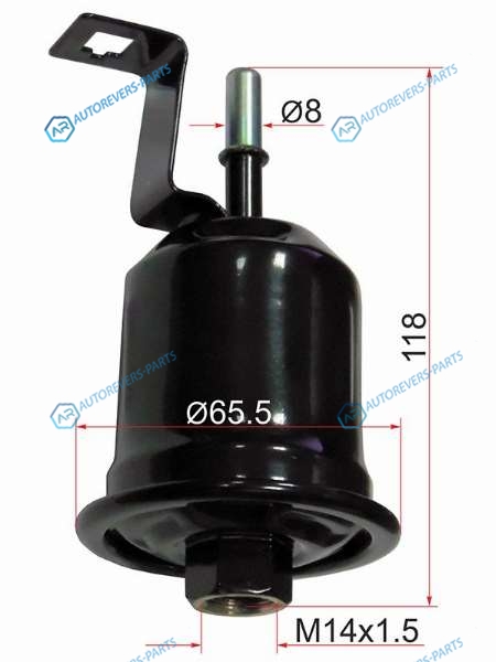 ST-23300-74300 Фильтр топливный TOYOTA IPSUMNADIAGAIA 3SFE1AZFSE 96-