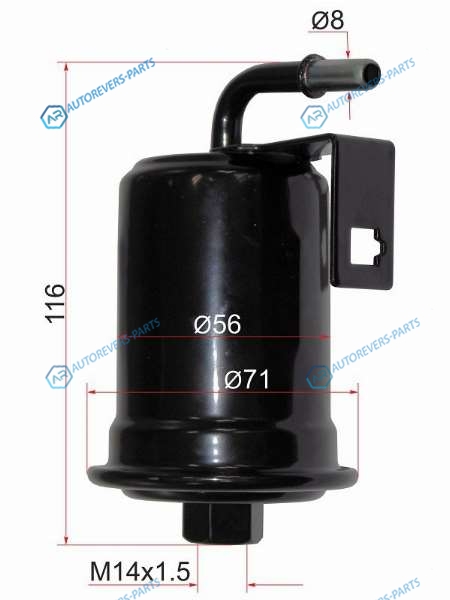 ST-23300-50090 Фильтр топливный TOYOTA LAND CRUISER 100 2UZ 98-07LEXUS LX470 98-