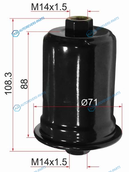 ST-23300-46050 Фильтр топливный TOYOTA MARK2CHASERCRESTA 1GFE12JZ 92-LC PRADOSURF 5VZFE 95-01