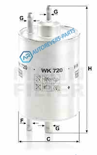 WK720 Фильтр топливный WK720