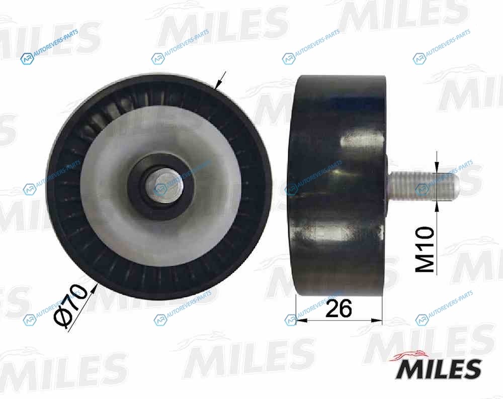 AG03075 Ролик ремня приводного BMW E46E81E90E83 1.6-2.0 N42N46 (INA 532047510) AG03075
