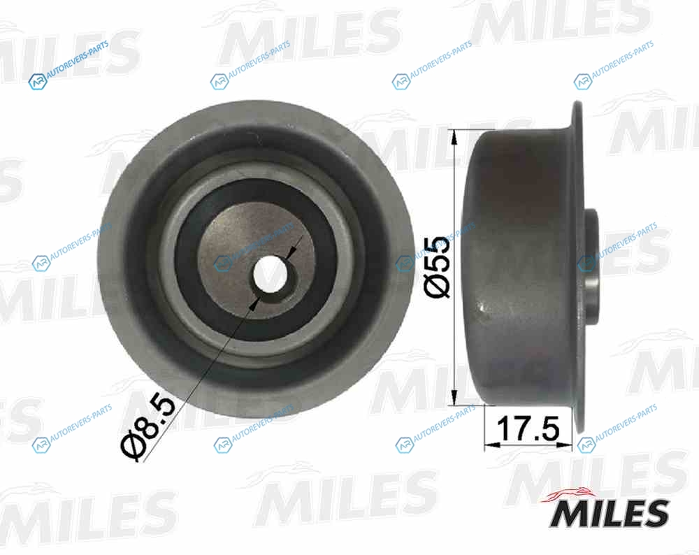 AG02040 Ролик ремня ГРМ MITSUBISHI LANCER 1.8 2.0D 92- GALANT 2.0 92- (INA 531012120) AG02040