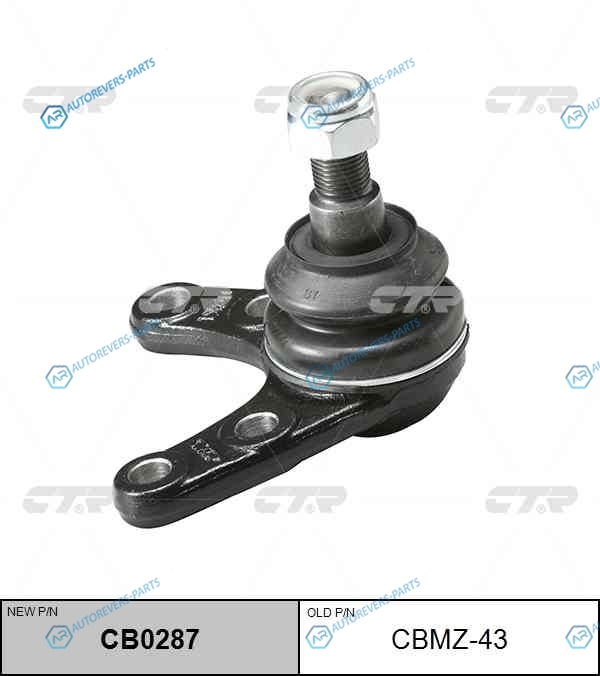 CBMZ-43 Опора шаровая нижняя MAZDA BT-50 (CD. UN). FORD RANGER 2.5TDCi 4WD (нов арт CB0287) CBMZ-43