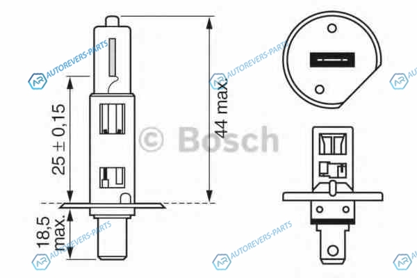 1987302411 Лампа TRUCKLIGHT H1 24V 70W 1987302411