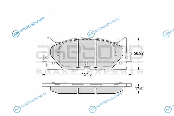 AN-734K Колодки тормозные дисковые передние ПОДХОДЯТ ДЛЯ Toyota Camry 06 AN-734K