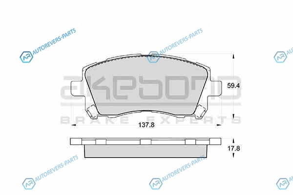 AN-463WK Колодки тормозные дисковые передние ПОДХОДЯТ ДЛЯ SUBARU FOERSTER (SF). LEGASY II-IV. OUTBACK (BE. BL) AN-463WK