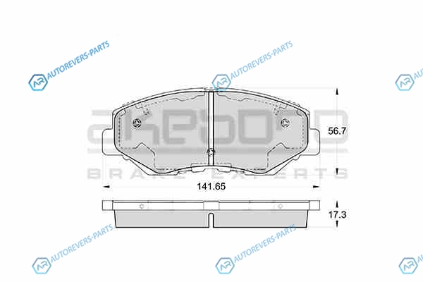 AN-663WK Колодки тормозные дисковые передние ПОДХОДЯТ ДЛЯ HONDA CR-V II. ELEMENT YH2 AN-663WK