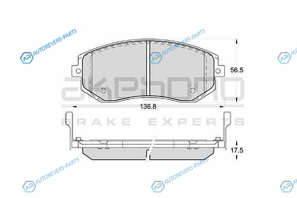 AN-771WK Колодки тормозные дисковые передние SUBARU FORESTER 08 AN-771WK