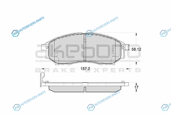 AN-605WK Колодки тормозные дисковые передние INFINITI FX35 (S50) AN-605WK