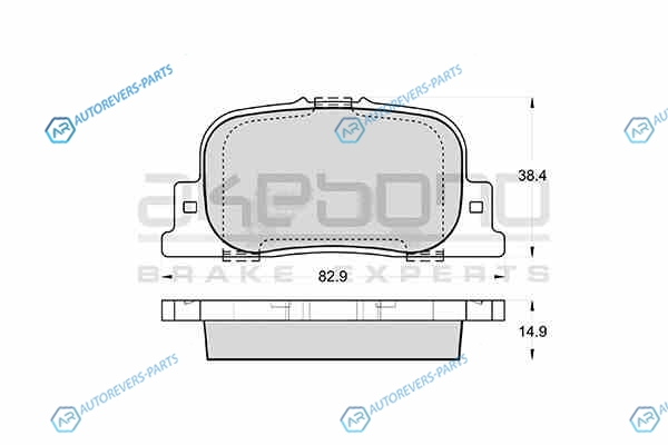 AN-604K Колодки тормозные дисковые задние ПОДХОДЯТ ДЛЯ TOYOTA CAMRYWINDOMMARK II (_V20_V21). CALDINA _T24 AN-604K