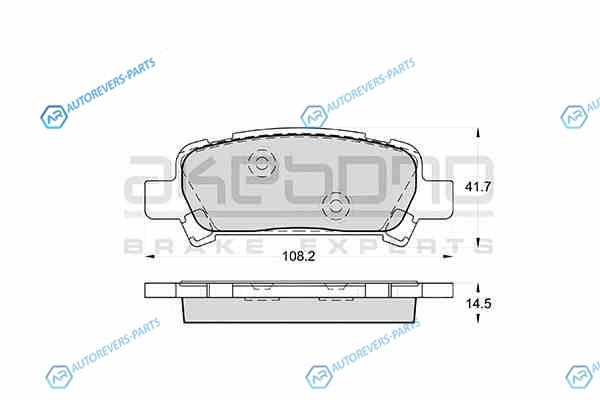 AN-475WK Колодки тормозные дисковые задние ПОДХОДЯТ ДЛЯ SUBARU FORESTER (SF. SG). LEGASY III-IV AN-475WK