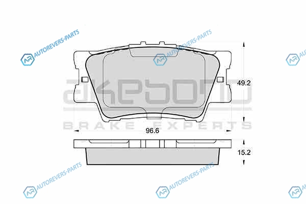 AN-733K Колодки тормозные дисковые задние Toyota Camry 06 AN-733K