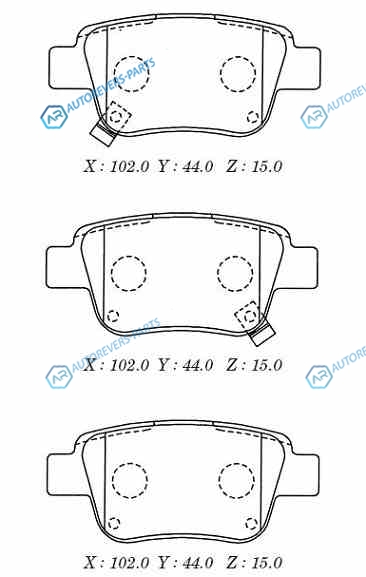 D2239MH Колодки тормозные диск задние TOYOTA AVENSIS 00-08 D2239MH