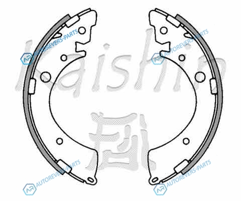 K5520 Колодки тормозные барабанные HONDA ACCORD III. CIVIC IV. CIVIC V 11.95-02.01 K5520