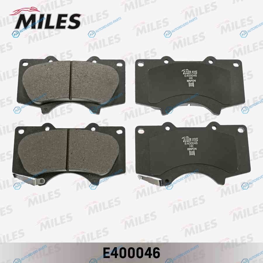 E400046 Колодки тормозные (Смесь Low-Metallic) передние (TOYOTA LAND CRUISER 120. PRADO 150. MITSUBISHI PAJERO IV) (без датчика) (TRW GDB3364) E400046