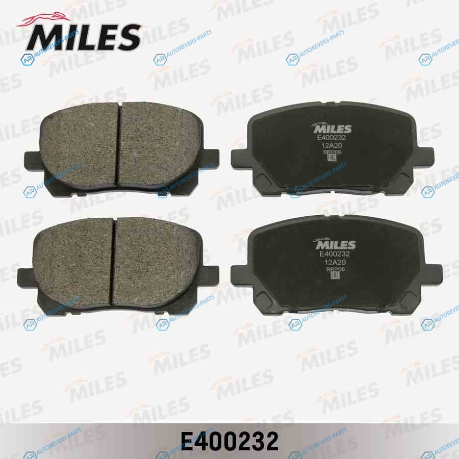 E400232 Колодки тормозные (Смесь Low-Metallic) передние (TOYOTA AVENSIS VERSO 2.02.0D 01-) (без датчика) (TRW GDB3315) E400232