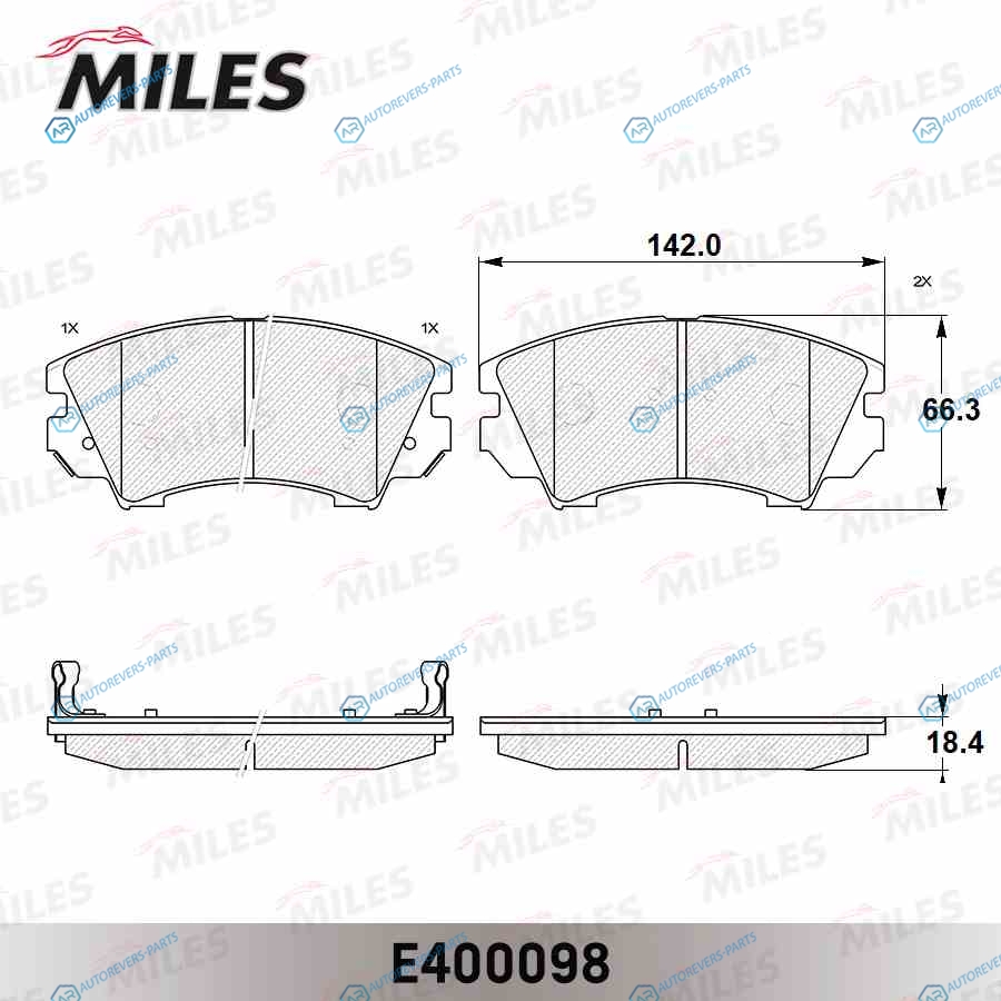 E400098 Колодки тормозные (Смесь Low-Metallic) передние (OPEL ASTRA J GTC. INSIGNIA (R17). SAAB 9-5 (YS3G) (R17)) (без датчика) (TRW GDB1783) E400098