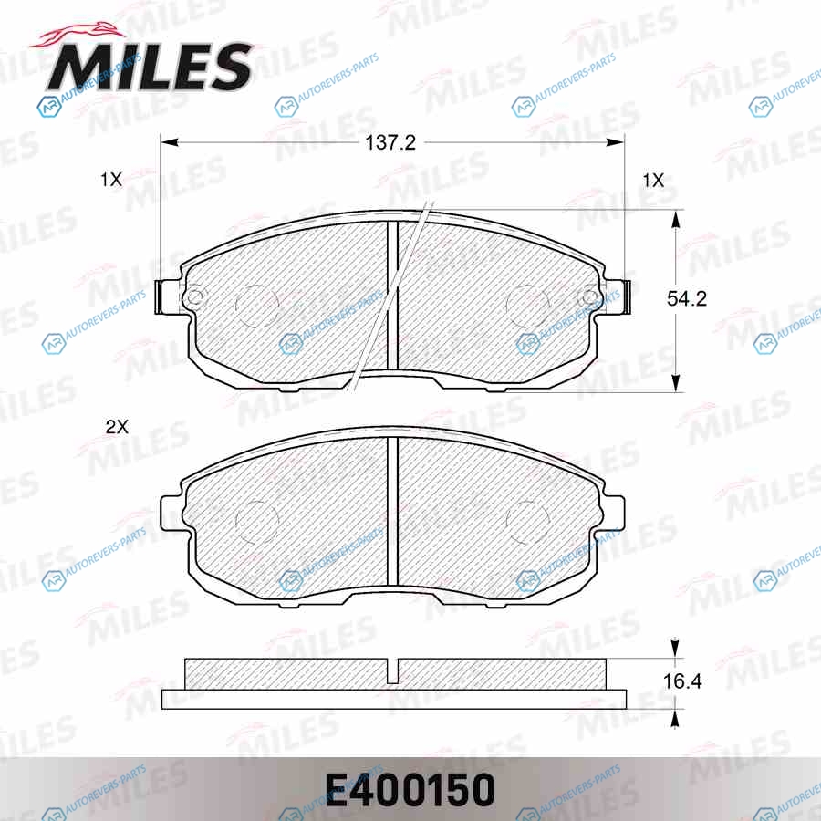 E400150 Колодки тормозные (Смесь Low-Metallic) передние (NISSAN JUKE F15. TEANA I-II. MAXIMA J30. A32. TIIDA. SUZUKI SX-4)  (без датчика) (TRW GDB1003) E40015