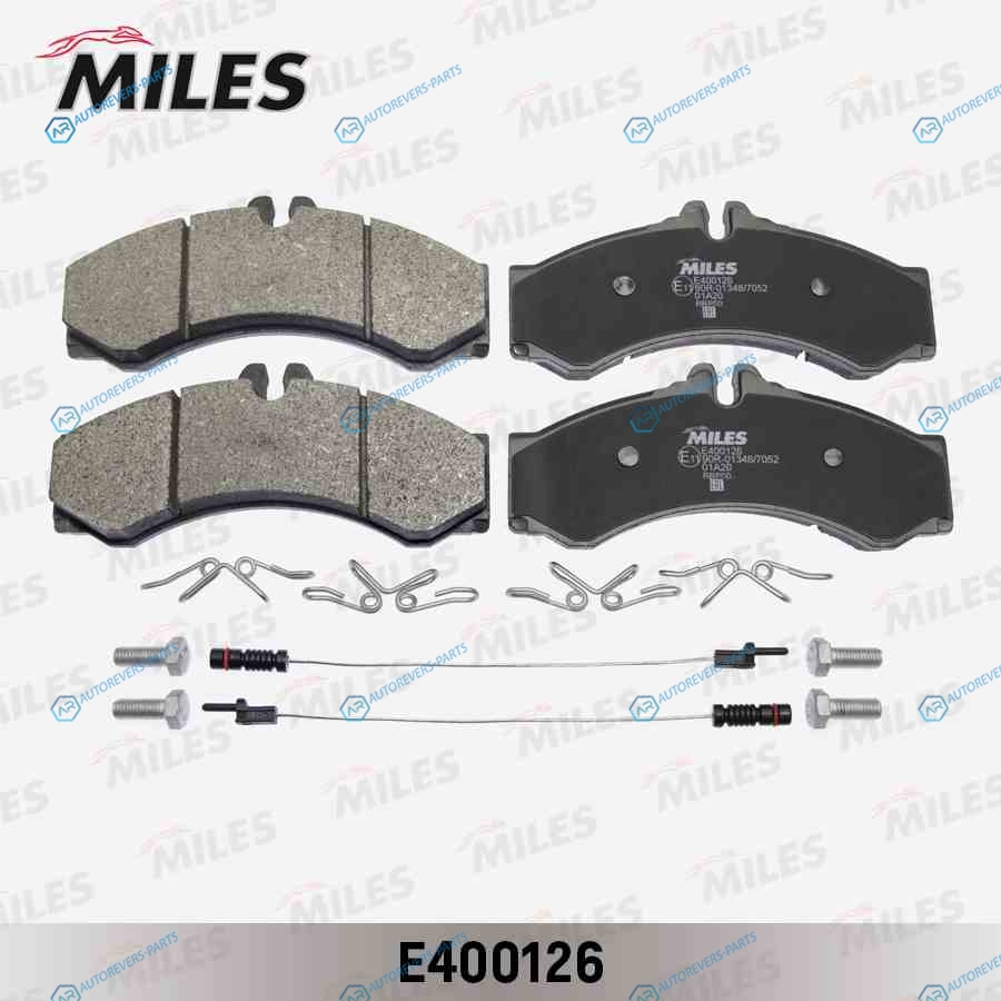 E400126 Колодки тормозные (Смесь Low-Metallic) передние (MB Sprinter 95-06. VW LT 96-06 [164.8*73*19])  (без датчика + болты) (TRW GDB1288) E400126