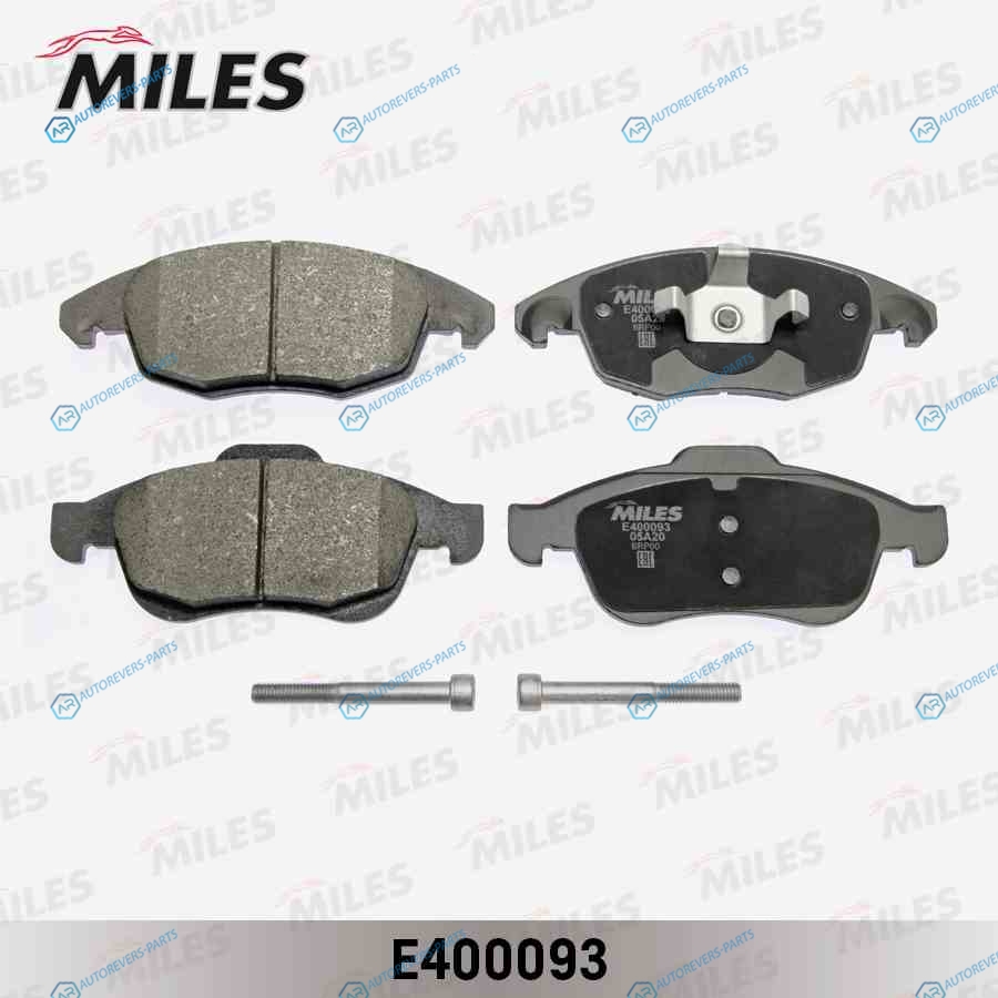 E400093 Колодки тормозные (Смесь Low-Metallic) передние (CITROEN BERLINGO II. PEUGEOT PARTNER TEPEE) (без датчика + болты) (TRW GDB1690) E400093