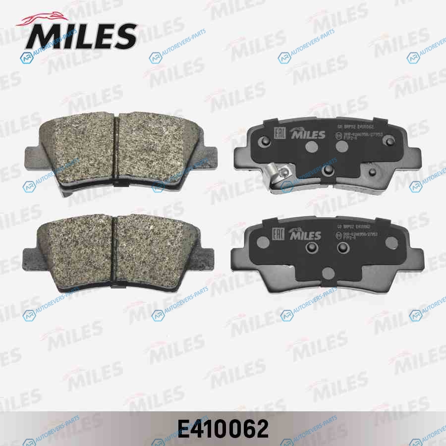 E410062 Колодки тормозные (Смесь Low-Metallic) задние (HYUNDAI SOLARIS. I30 II. I40. TUCSON (JM). KIA SOUL. RIO III) (без датчика) (TRW GDB3494) E410062