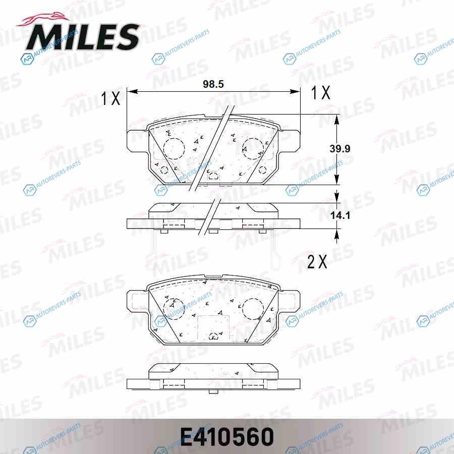 E410560 Колодки тормозные (Смесь Low-Metallic) SUZUKI SWIFT 10- задние (TRW GDB3529) E410560