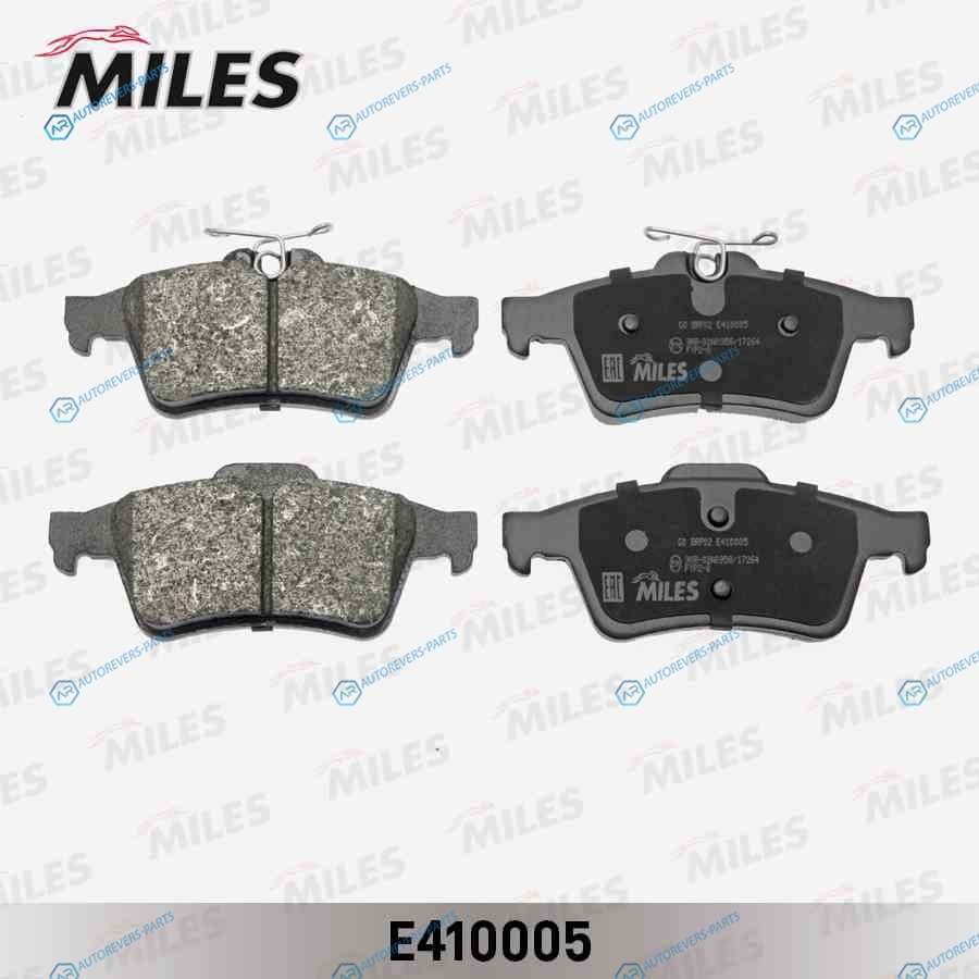 E410005 Колодки тормозные (Смесь Low-Metallic) FORD FOCUS IIIIIMAZDA 3OPEL VECTRA CПОДХОДИТ ДЛЯ VOLVO S40 задние (без датчика) (TRW GDB1621) E410005