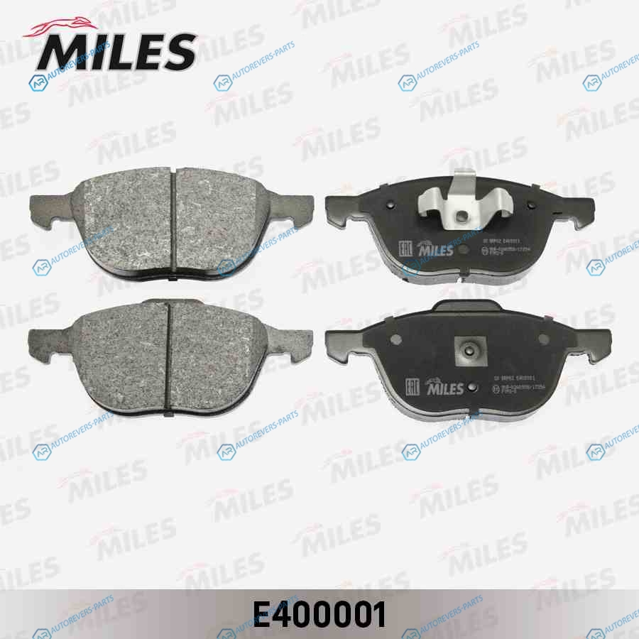 E400001 Колодки тормозные (Смесь Low-Metallic) FORD FOCUS II 04-III 10-MAZDA 3 03-ПОДХОДИТ ДЛЯ VOLVO S40 04- (без датчика) передние  (TRW GDB1583) E400001