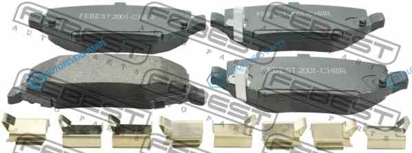 2001-CHIIIR Колодки задние JEEP GRAND CHEROKEE III 2004-2010 2001-CHIIIR