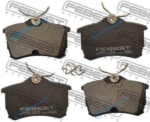 0301-CLR Колодки задние HONDA ACCORD 03-08 0301-CLR