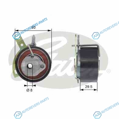 T43186 Натяжной ролик ГРМ T43186 (7784-21153)