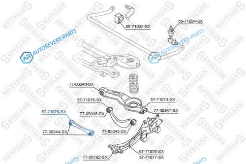 57-71074-SX_рычаг задней подвески передний нижний!| Mazda 3 BK all 03>
