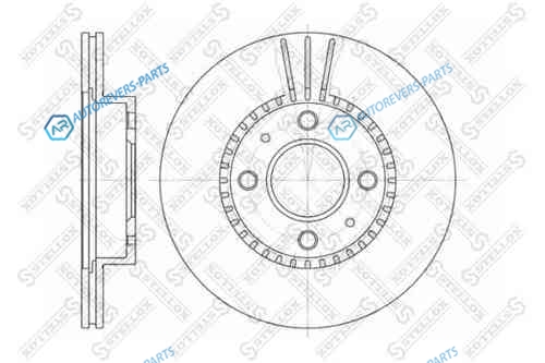 6020-2245V-SX_диск тормозной! пер.|Nissan Almera 1.6D 95>