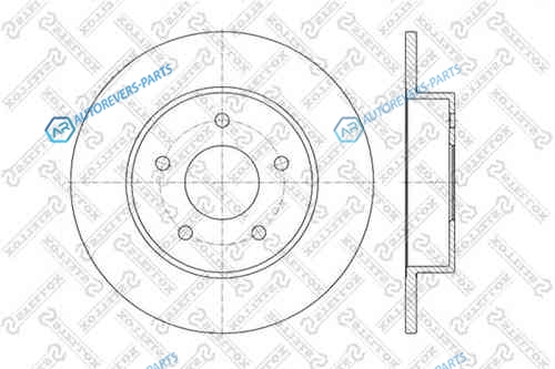 6020-2257-SX_диск тормозной задний!| Nissan Primera P12|Almera Tino 1.6-2.0|2.2Di 00>