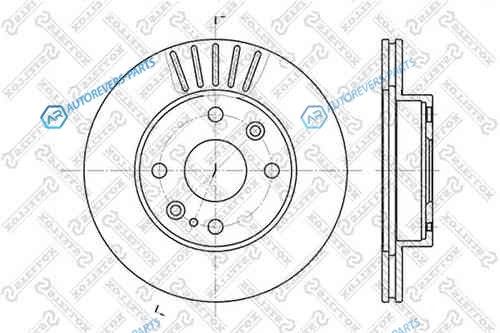 6020-3223V-SX_диск тормозной передний!| Mazda 323 1.3-1.7D 89-94