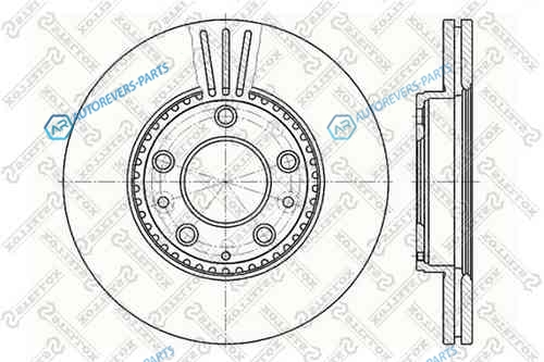 6020-3245V-SX_диск тормозной передний!| Mazda 6 1.8-2.3|2.0Di 02>