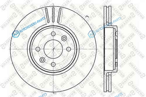 6020-3919V-SX_диск тормозной передний!|Renault Clio|Megane|Laguna 1.6-2.0|1.9D 96>