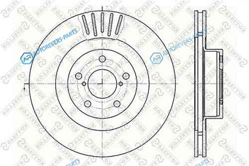 6020-4412V-SX_диск тормозной передний!| Subaru Impreza 2.0 00>
