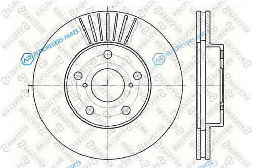 6020-4578V-SX_диск тормозной передний!| Toyota RAV 4 all 00>