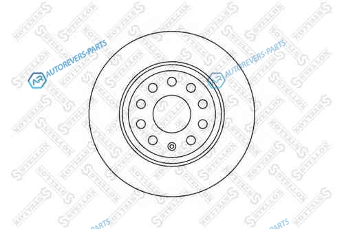 6020-47116-SX_диск тормозной задний!| VW Passat 1.6&2.0FSI|1.9&2.0TDI 05>