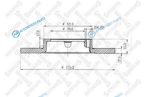 6020-5001-SX_диск тормозной передний!| Daewoo Matiz 0.8|1.0 98>