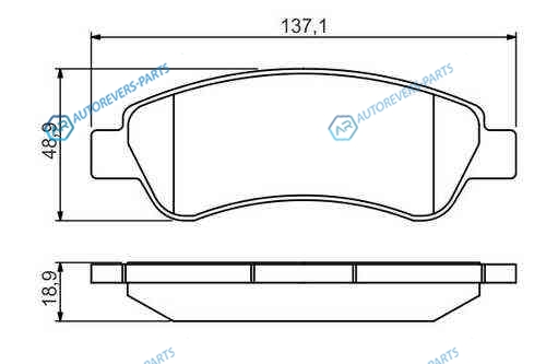 0 986 495 254_колодки дисковые задние!| Citroen Jumper 2.2HDi 06>