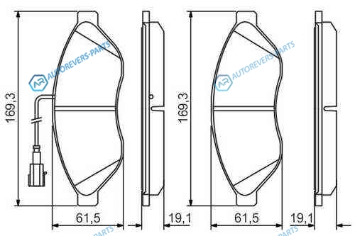 0 986 495 293_колодки дисковые передние!| Citroen Jumper|Fiat Ducato|Peugeot Boxer 2.2HDi 06>