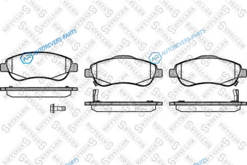 001 081B-SX_=1289 02 !колодки дисковые п.| Honda CR-V 2.0|2.2D|2.4 06>