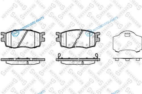001 086B-SX_=1208 02=FDB1955 [581011GE00] !колодки дисковые п.| Kia Rio II 1.4i|1.6i 16V|1.5CRDi