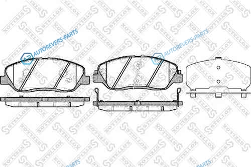 001 092B-SX_=1226 02 [581014DU00] !колодки дисковые п.| Hyundai Santa Fe 2.2CRDi|2.7