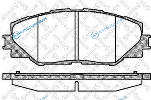 001 095B-SX_=1234 00=D2268-01=224575 SBS !колодки дисковые п.| Toyota RAV IV 2.0VVT-i|2.2D-4D 06>