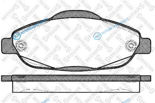 001 096B-SX_=1323 00=FDB4003 [425393] !колодки дисковые п.| Peugeot 308 1.4|1.6 07>